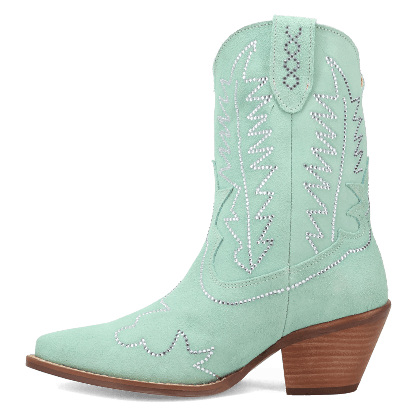 Women's Dingo Tiny Pony Suede Leather Bootie - Mint - DI2376-GN6