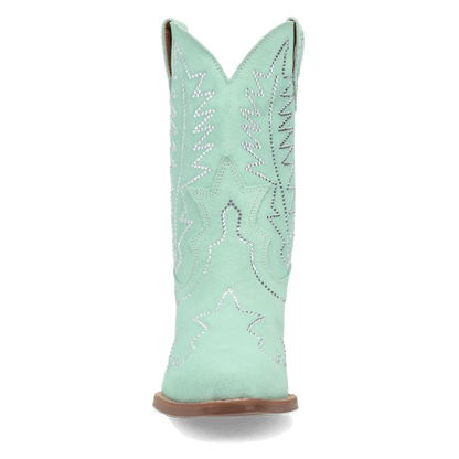 Women's Dingo Tiny Pony Suede Leather Bootie - Mint - DI2376-GN6