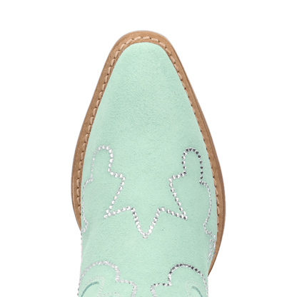 Women's Dingo Tiny Pony Suede Leather Bootie - Mint - DI2376-GN6
