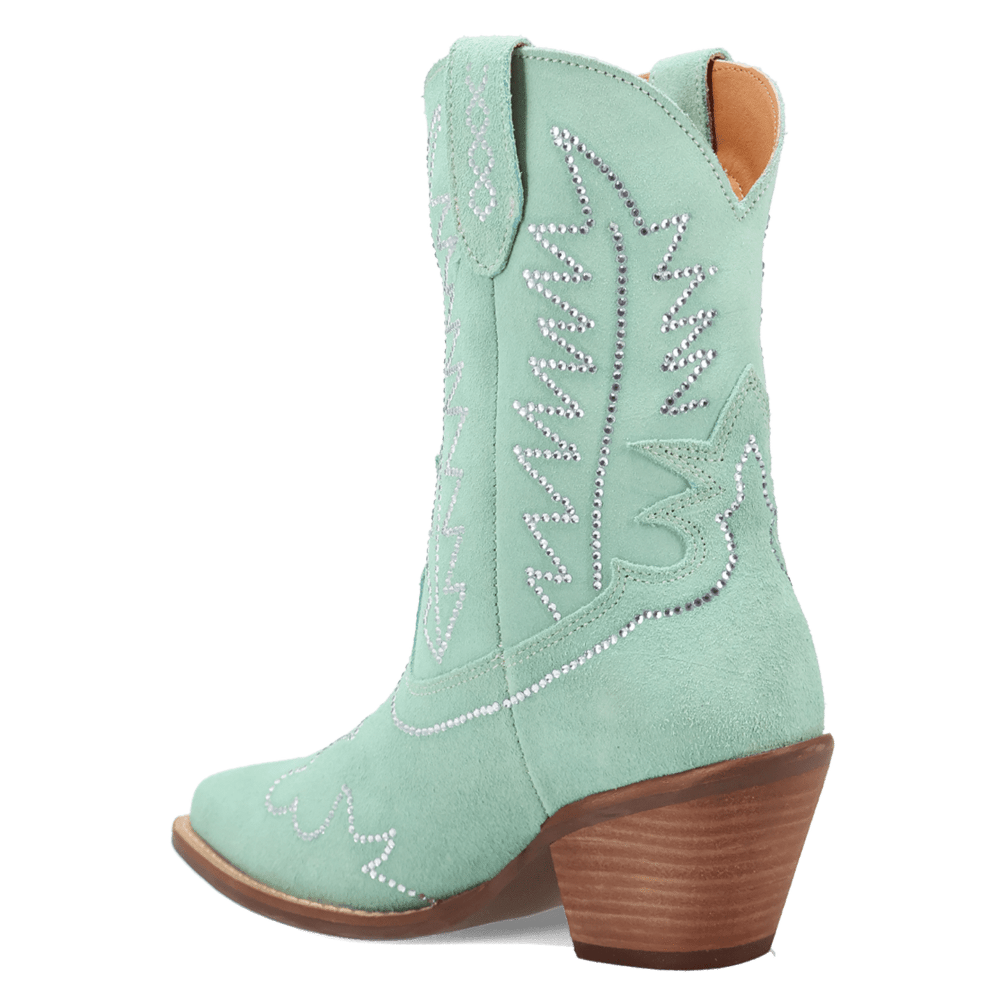 Women's Dingo Tiny Pony Suede Leather Bootie - Mint - DI2376-GN6