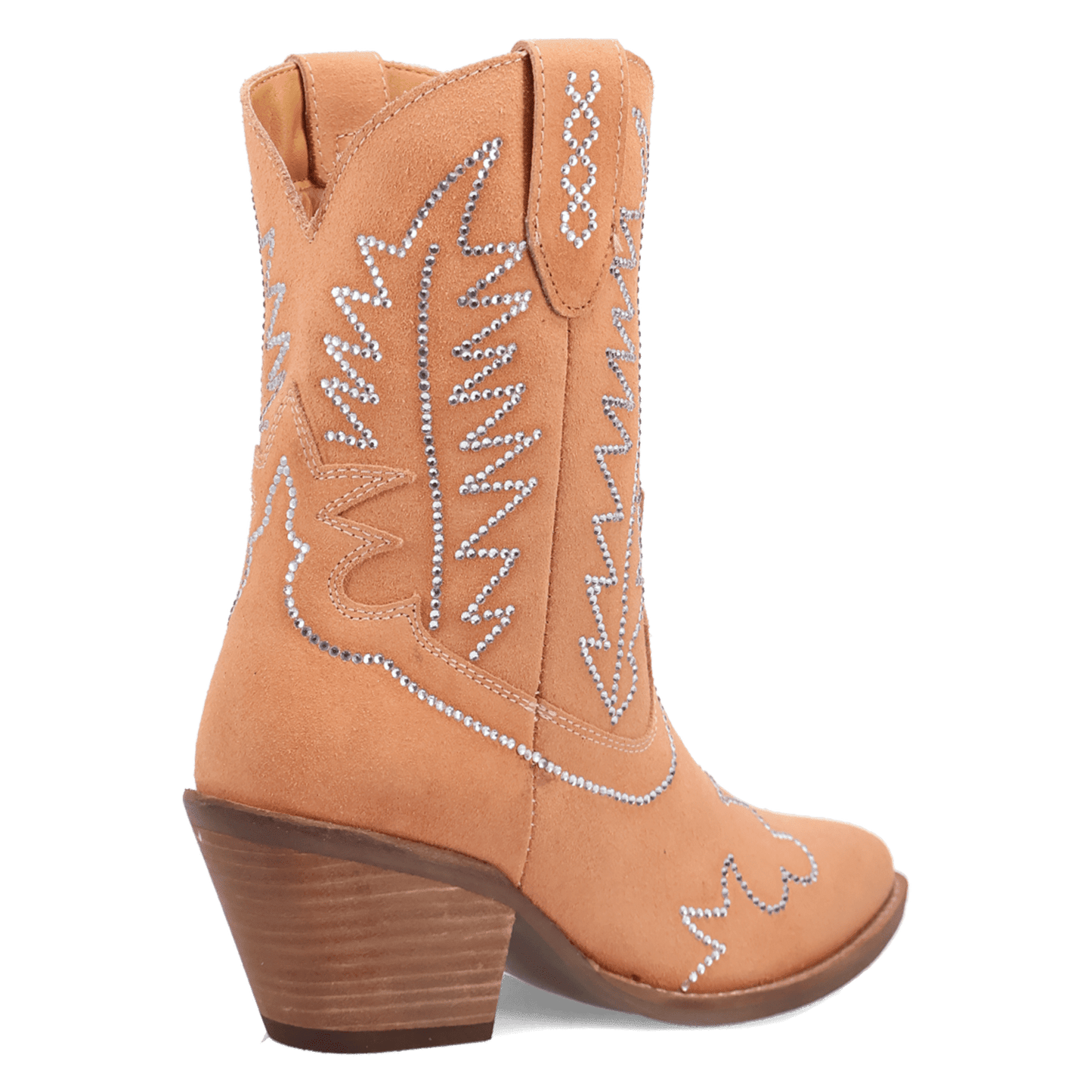 Women's Dingo Tiny Pony Suede Leather Bootie - Peach - DI2376-OR3