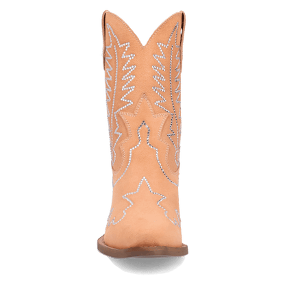 Women's Dingo Tiny Pony Suede Leather Bootie - Peach - DI2376-OR3