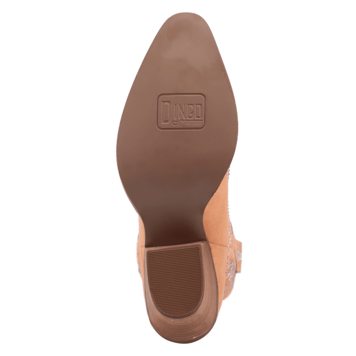 Women's Dingo Tiny Pony Suede Leather Bootie - Peach - DI2376-OR3