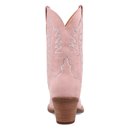 Women's Dingo Tiny Pony Suede Leather Bootie - Pink - DI2376-PK
