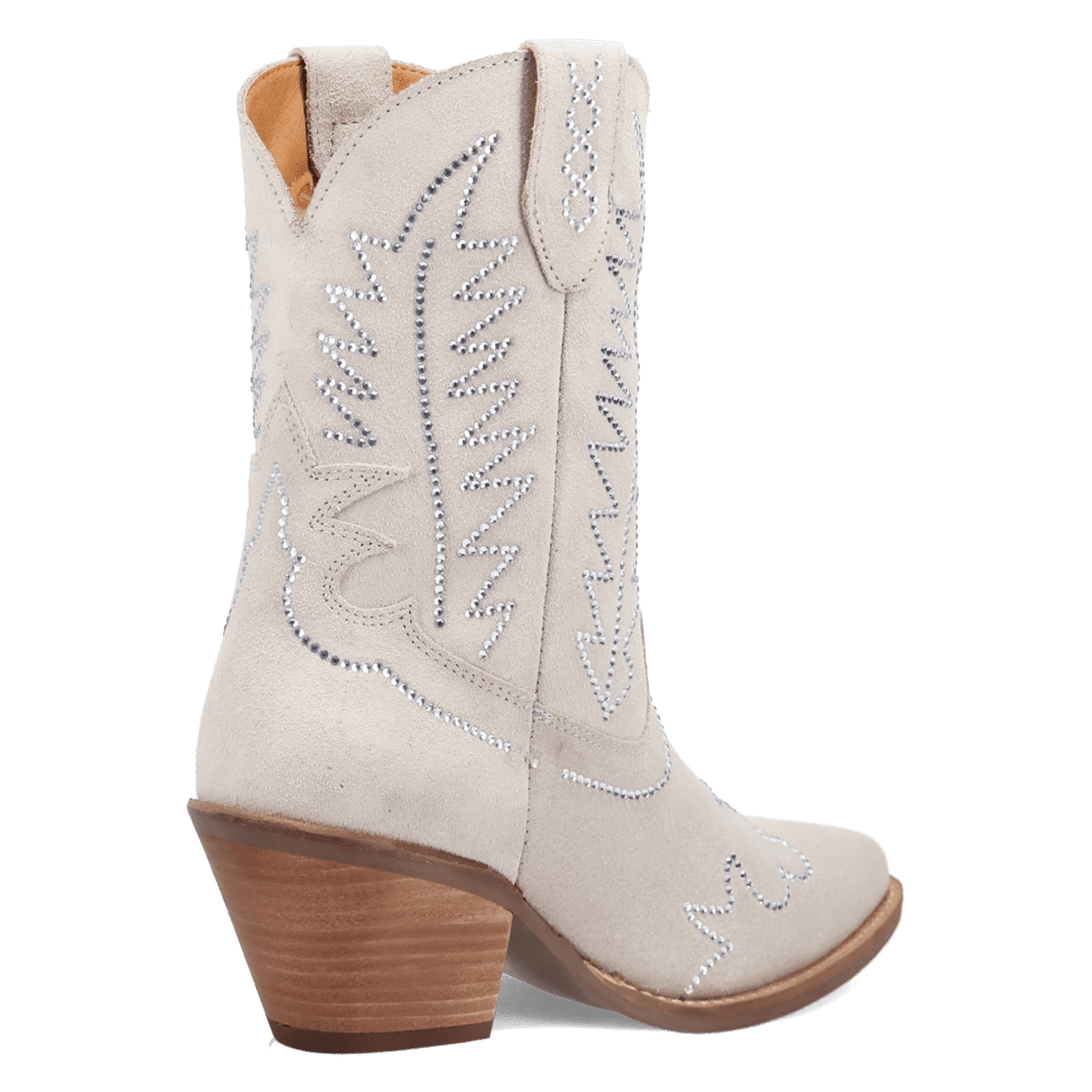 Women's Dingo Tiny Pony Suede Leather Bootie - White - DI2376-WH