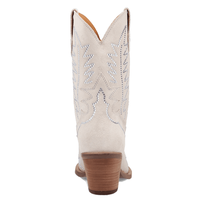 Women's Dingo Tiny Pony Suede Leather Bootie - White - DI2376-WH