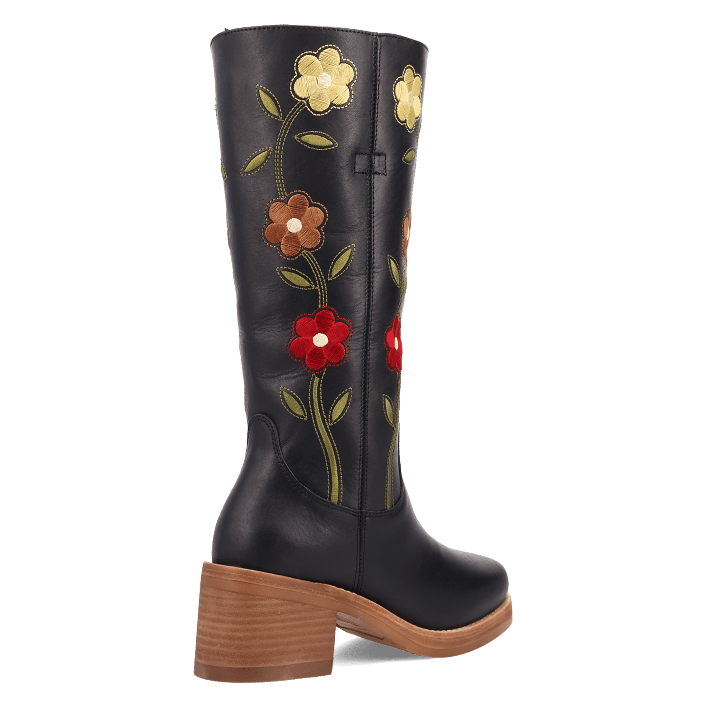 Women's Dingo Bloom Leather Boot - Black - DI2378-BK