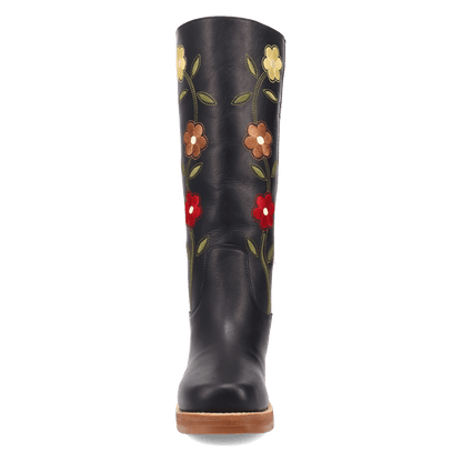 Women's Dingo Bloom Leather Boot - Black - DI2378-BK