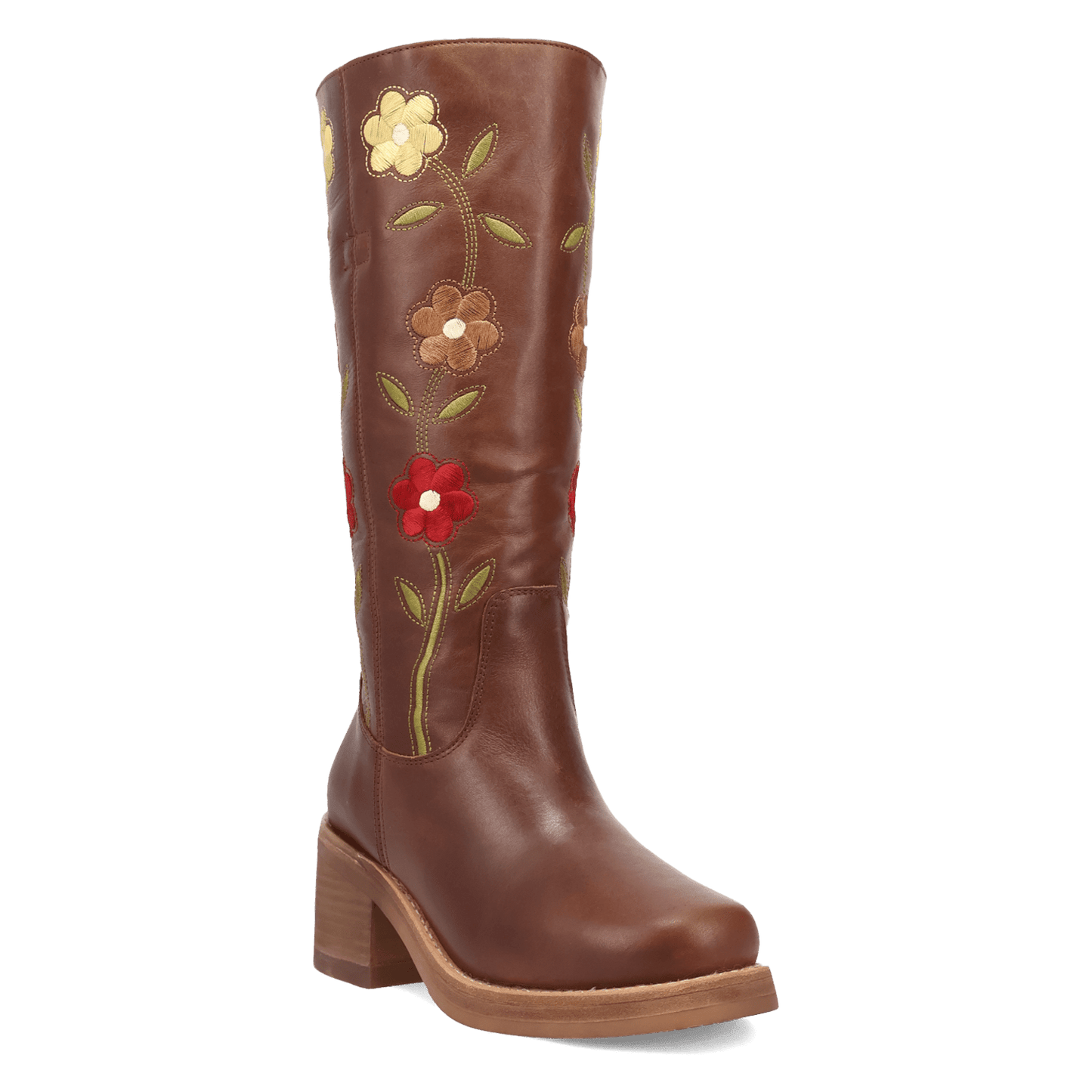 Women's Dingo Bloom Leather Boot - Brown - DI2378-BN