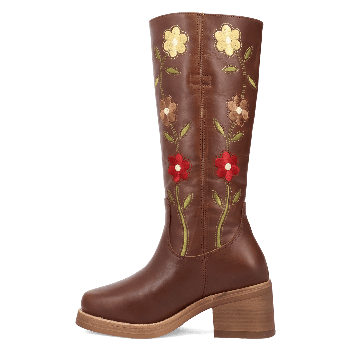 Women's Dingo Bloom Leather Boot - Brown - DI2378-BN