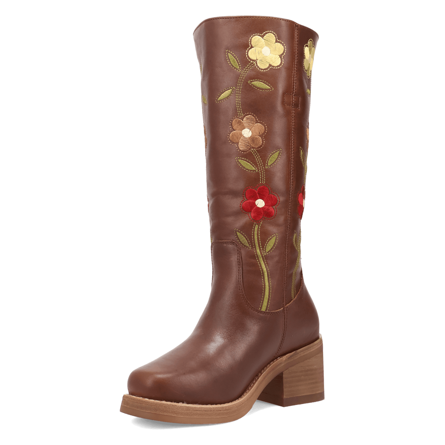 Women's Dingo Bloom Leather Boot - Brown - DI2378-BN