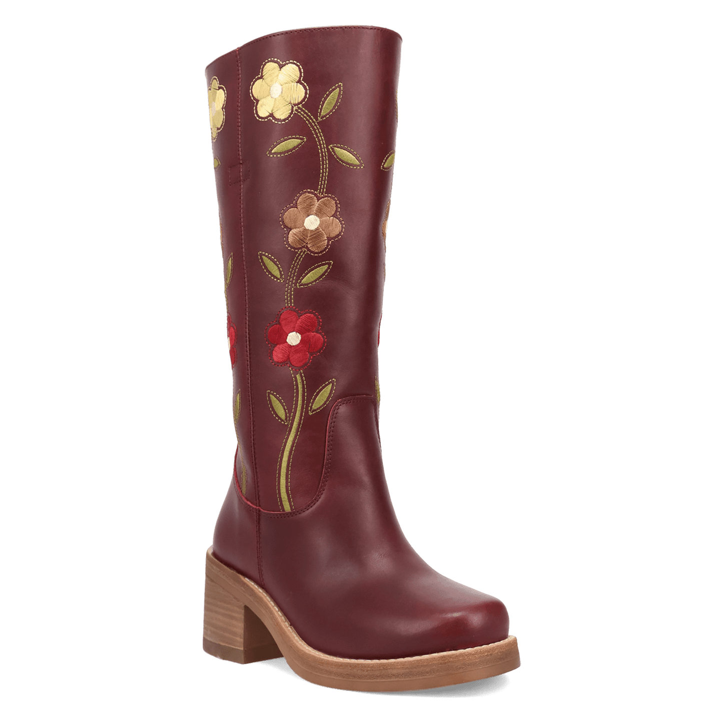 Women's Dingo Bloom Leather Boot - Merlot - DI2378-RD16