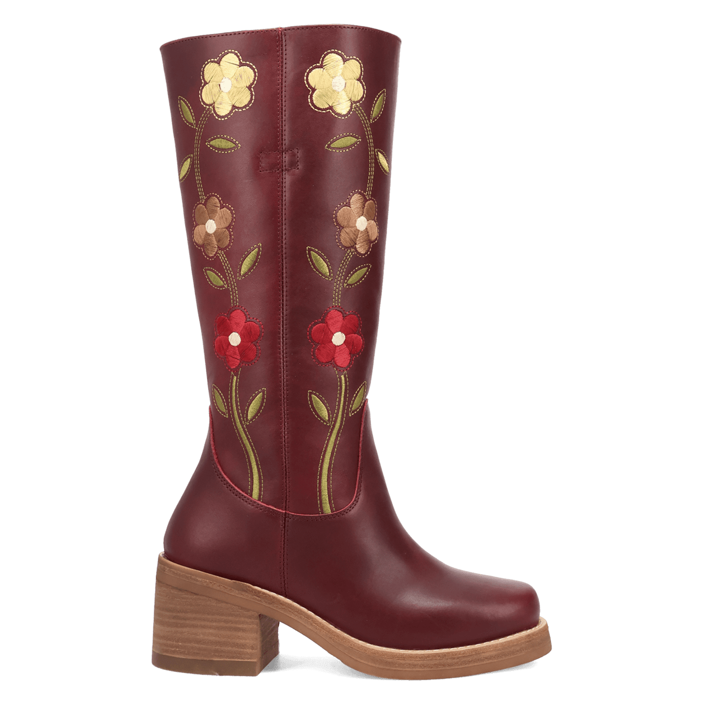 Women's Dingo Bloom Leather Boot - Merlot - DI2378-RD16