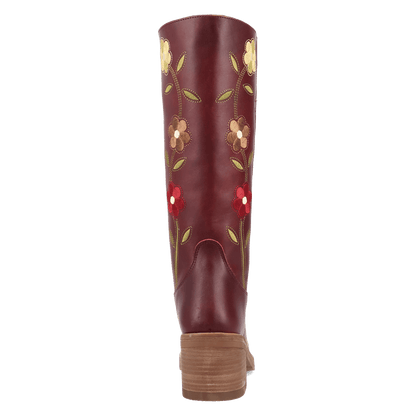 Women's Dingo Bloom Leather Boot - Merlot - DI2378-RD16