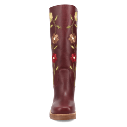 Women's Dingo Bloom Leather Boot - Merlot - DI2378-RD16