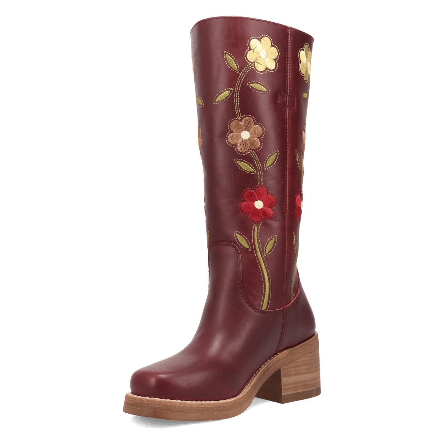 Women's Dingo Bloom Leather Boot - Merlot - DI2378-RD16