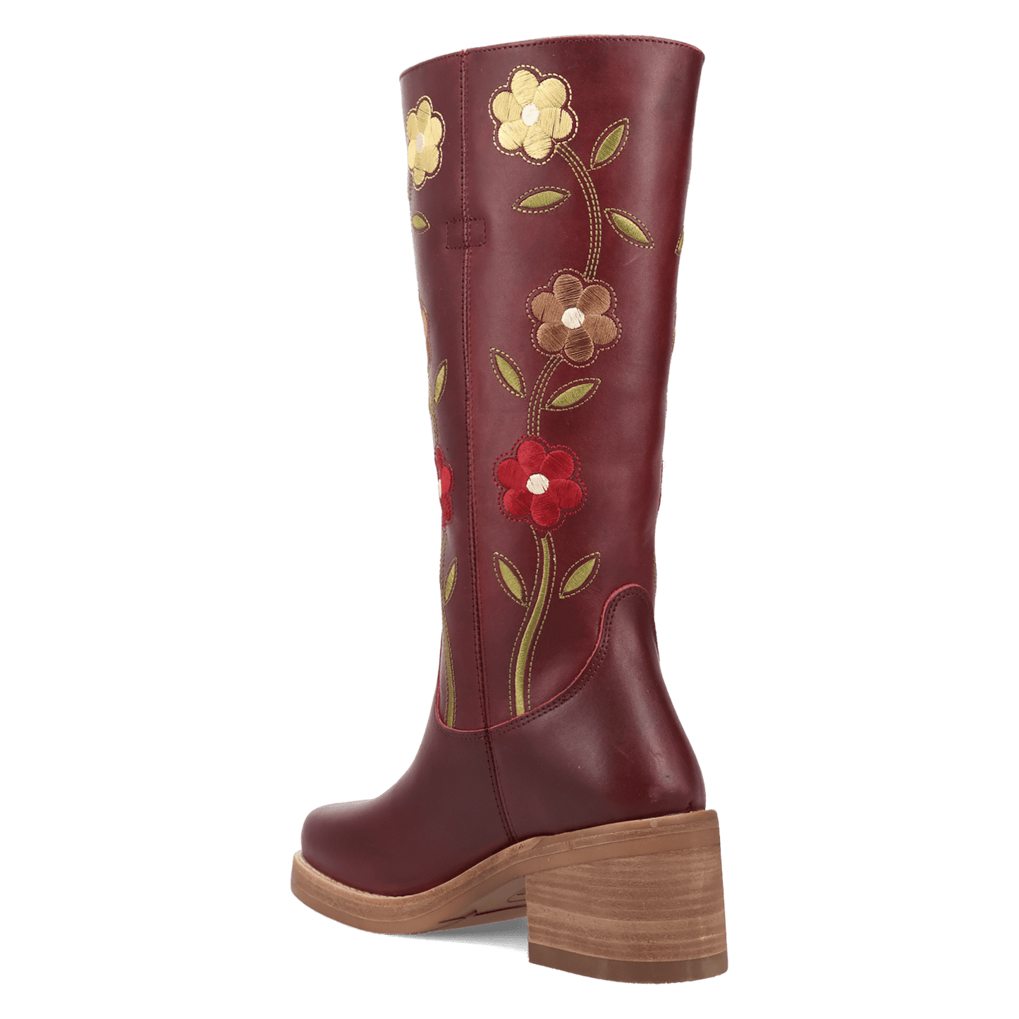 Women's Dingo Bloom Leather Boot - Merlot - DI2378-RD16