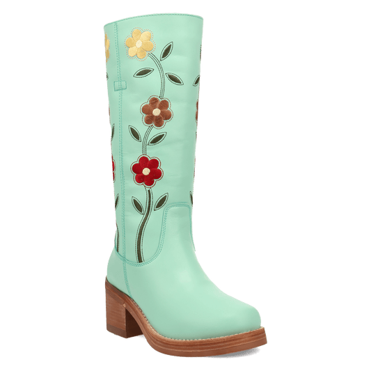 Women's Dingo Bloom Leather Boot - Mint - DI2378-GN6
