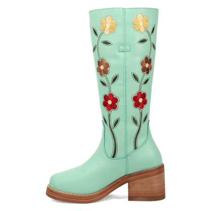 Women's Dingo Bloom Leather Boot - Mint - DI2378-GN6