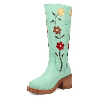 Women's Dingo Bloom Leather Boot - Mint - DI2378-GN6