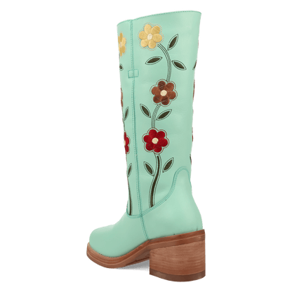 Women's Dingo Bloom Leather Boot - Mint - DI2378-GN6