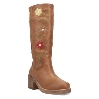 Women's Dingo Bloom Leather Boot - Brown - DI2378-BN97