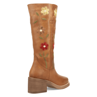 Women's Dingo Bloom Leather Boot - Brown - DI2378-BN97