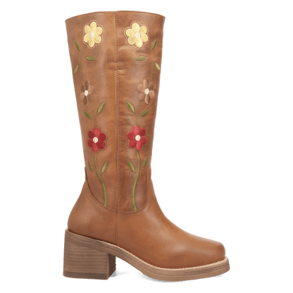 Women's Dingo Bloom Leather Boot - Brown - DI2378-BN97