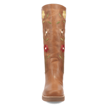 Women's Dingo Bloom Leather Boot - Brown - DI2378-BN97