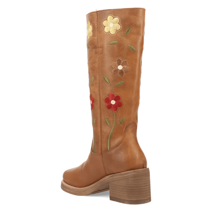 Women's Dingo Bloom Leather Boot - Brown - DI2378-BN97