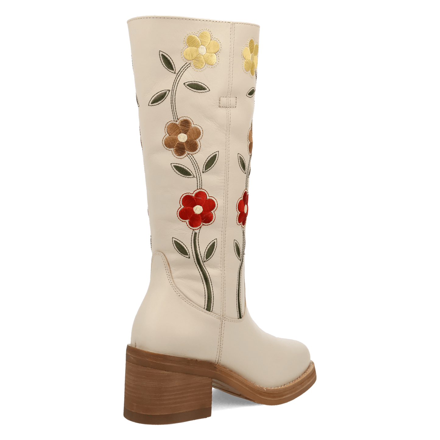 Women's Dingo Bloom Leather Boot - White - DI2378-WH