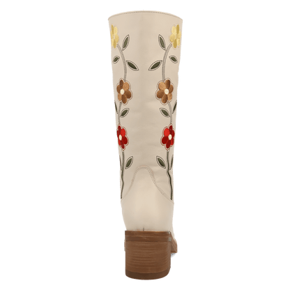 Women's Dingo Bloom Leather Boot - White - DI2378-WH