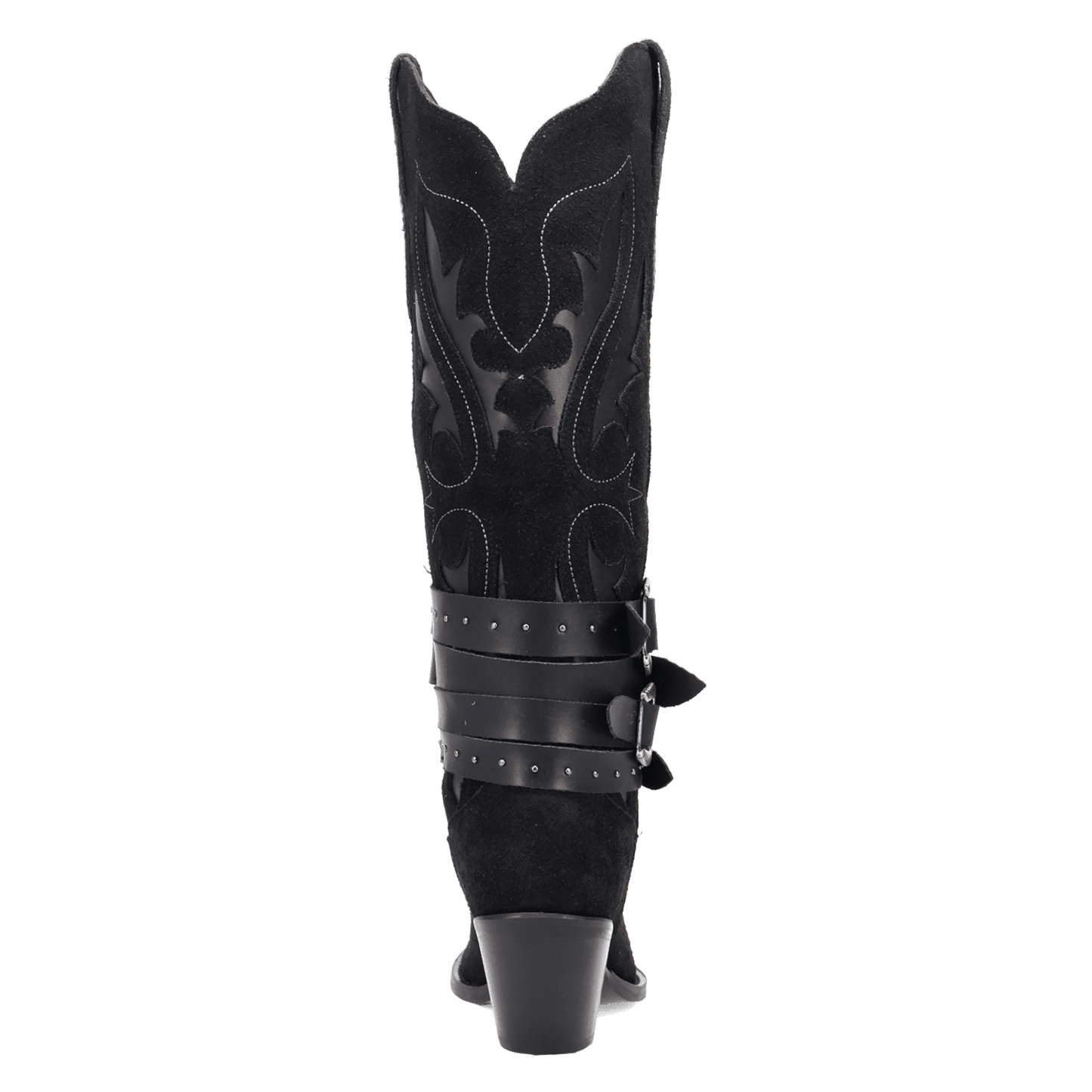 Women's Dingo Buck Wild Suede Leather Boot - Black - DI2380-BK