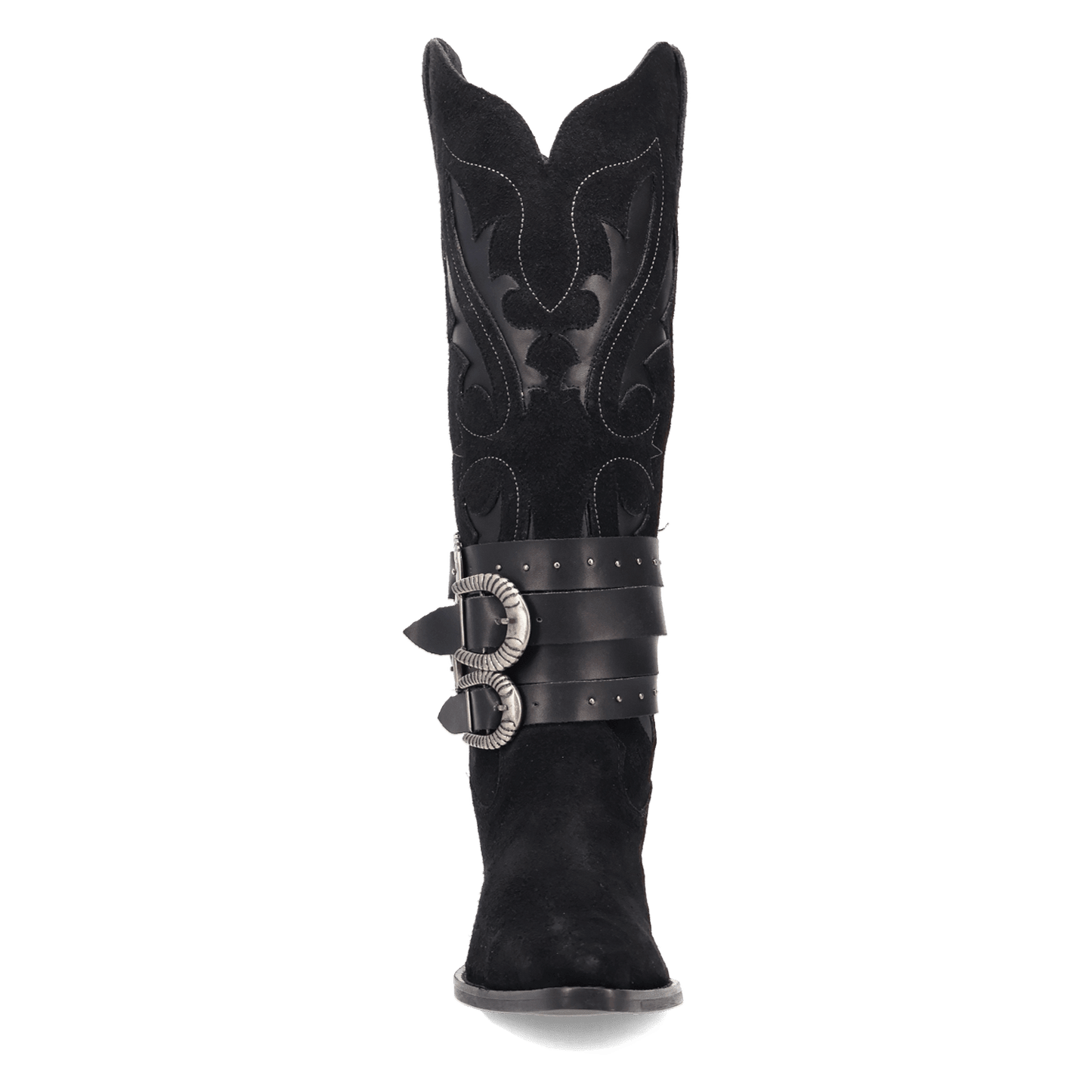 Women's Dingo Buck Wild Suede Leather Boot - Black - DI2380-BK