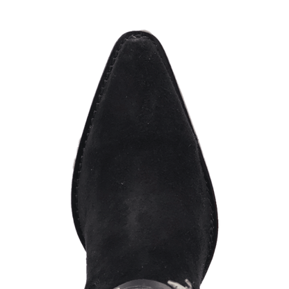 Women's Dingo Buck Wild Suede Leather Boot - Black - DI2380-BK