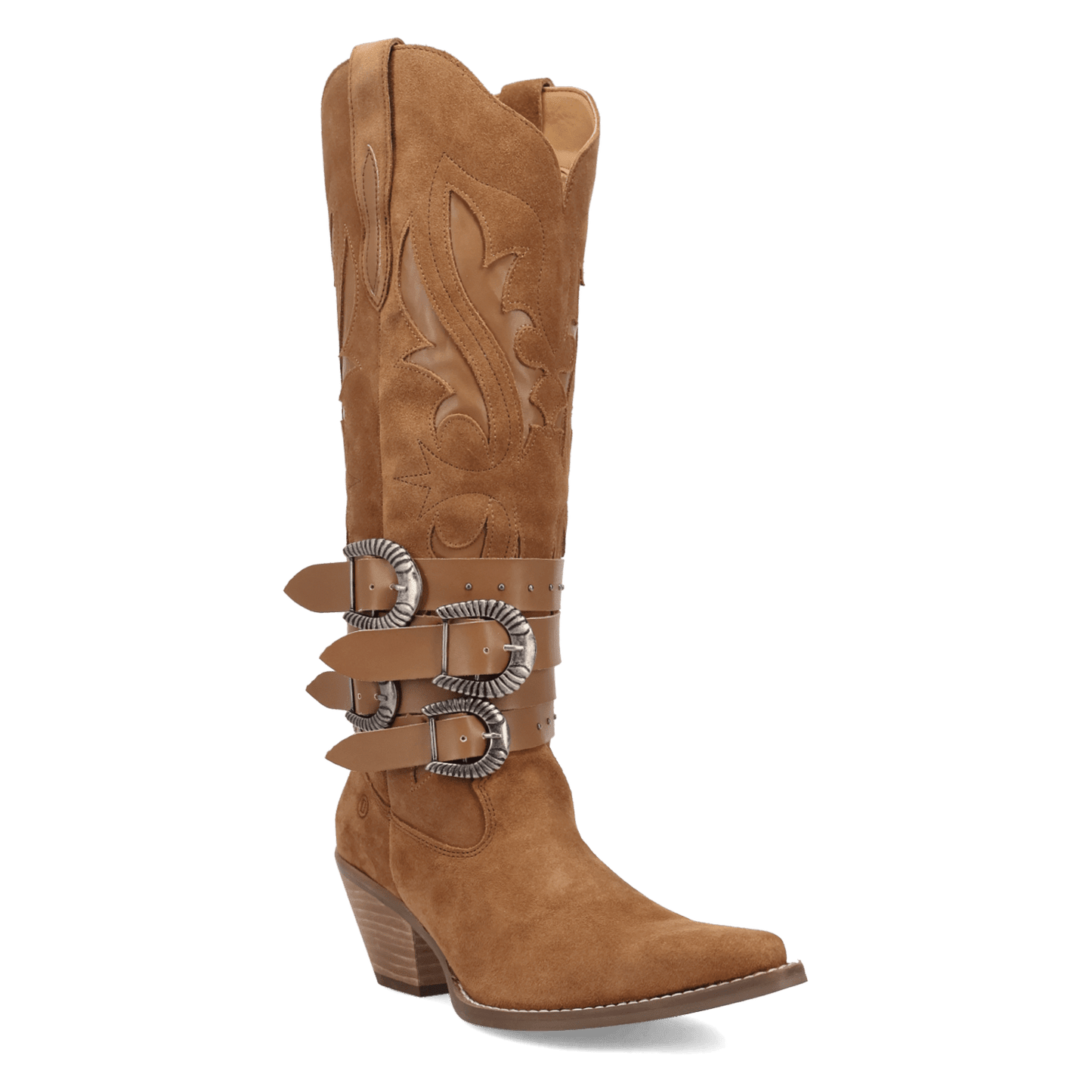 Women's Dingo Buck Wild Suede Leather Boot - Brown - DI2380-BN