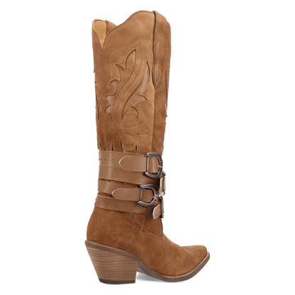 Women's Dingo Buck Wild Suede Leather Boot - Brown - DI2380-BN