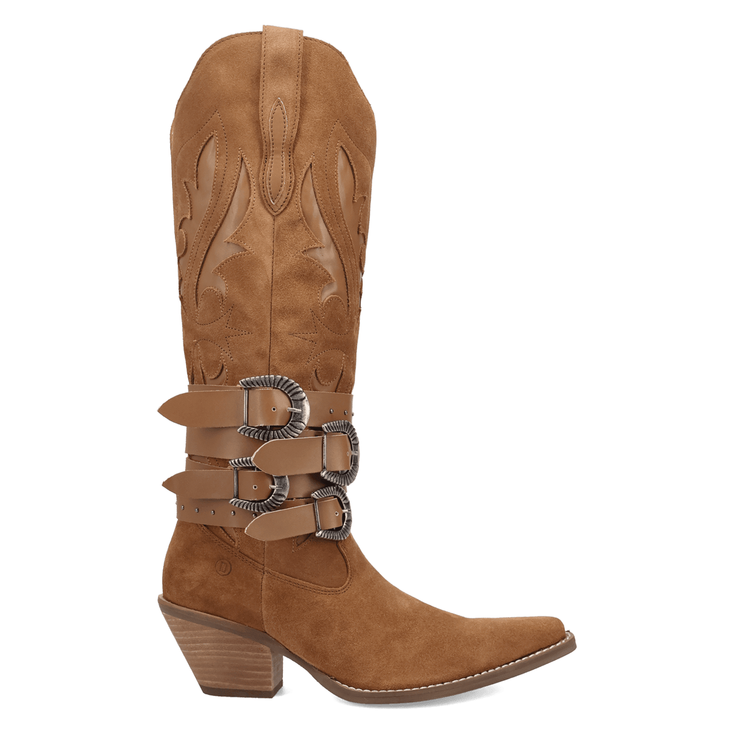 Women's Dingo Buck Wild Suede Leather Boot - Brown - DI2380-BN