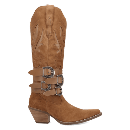 Women's Dingo Buck Wild Suede Leather Boot - Brown - DI2380-BN