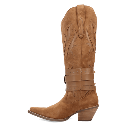 Women's Dingo Buck Wild Suede Leather Boot - Brown - DI2380-BN