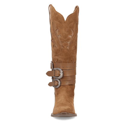 Women's Dingo Buck Wild Suede Leather Boot - Brown - DI2380-BN
