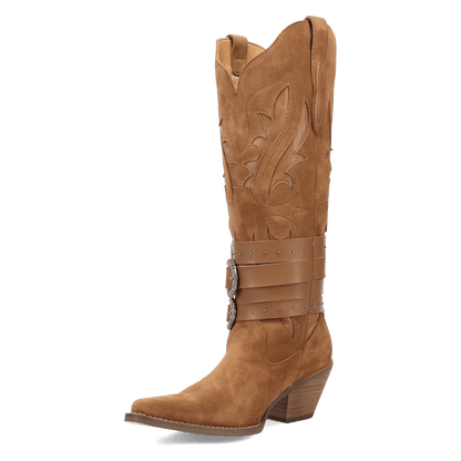 Women's Dingo Buck Wild Suede Leather Boot - Brown - DI2380-BN