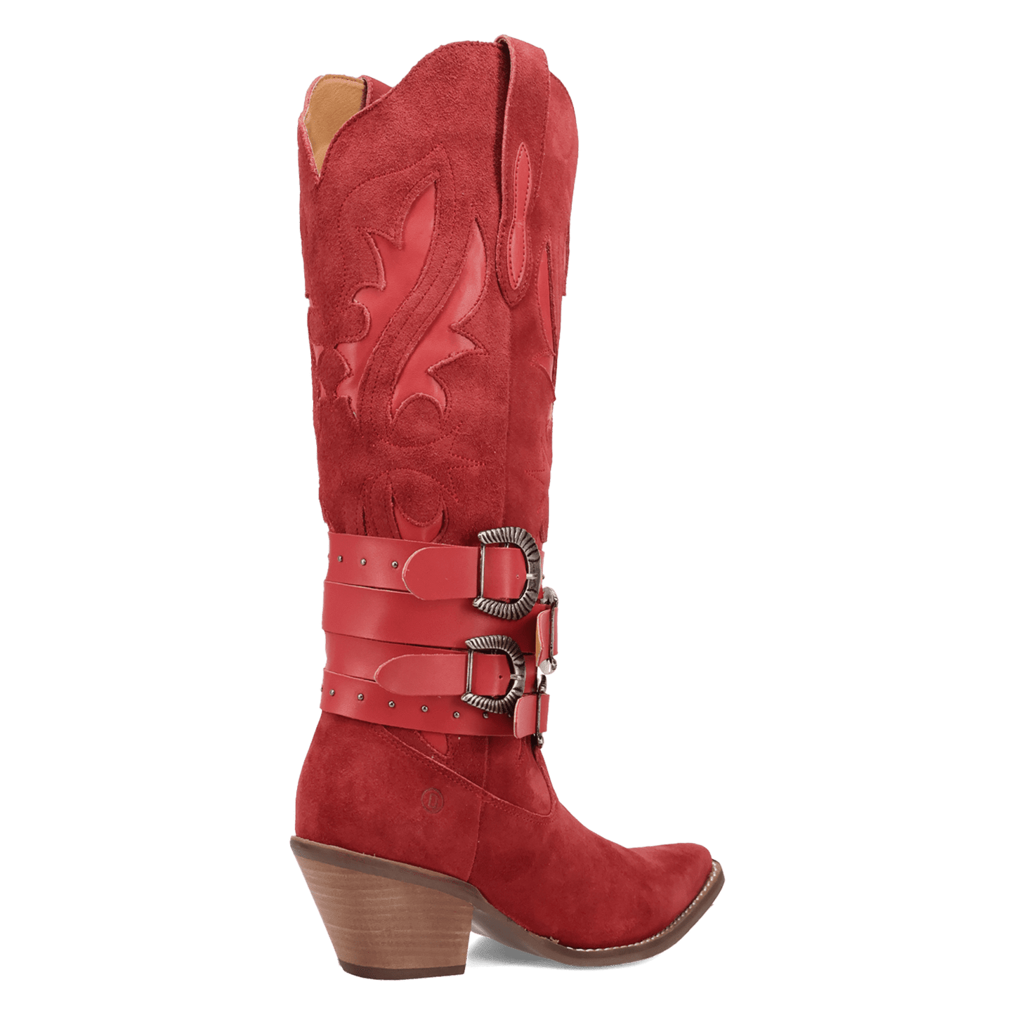 Women's Dingo Buck Wild Suede Leather Boot - Red - DI2380-RD