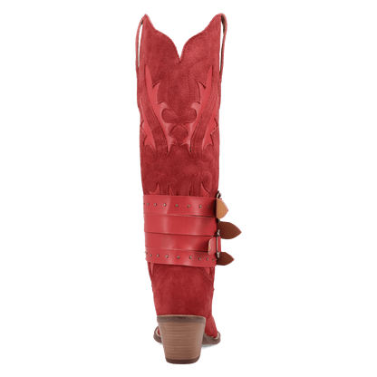 Women's Dingo Buck Wild Suede Leather Boot - Red - DI2380-RD