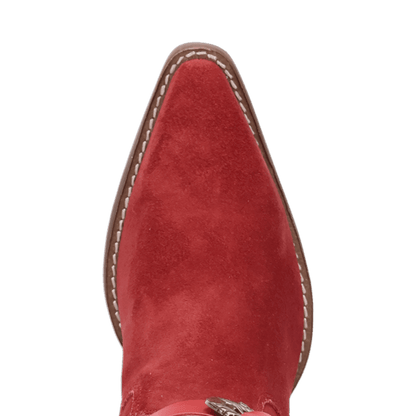 Women's Dingo Buck Wild Suede Leather Boot - Red - DI2380-RD