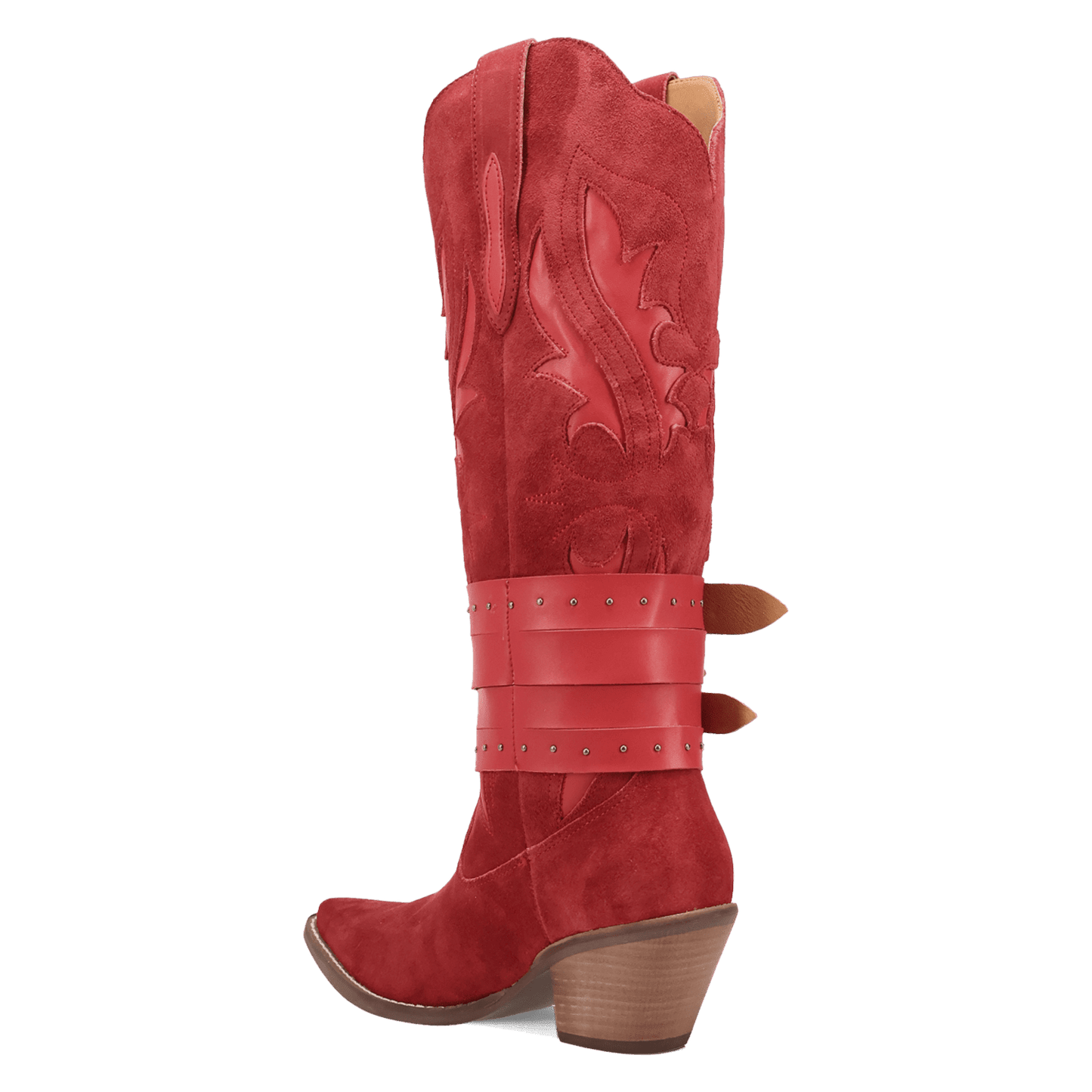 Women's Dingo Buck Wild Suede Leather Boot - Red - DI2380-RD