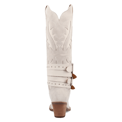 Women's Dingo Buck Wild Suede Leather Boot - White - DI2380-WH