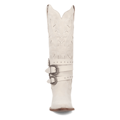 Women's Dingo Buck Wild Suede Leather Boot - White - DI2380-WH