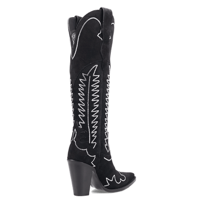Women's Dingo Double Take Suede Leather Boot - Black - DI2382-BK