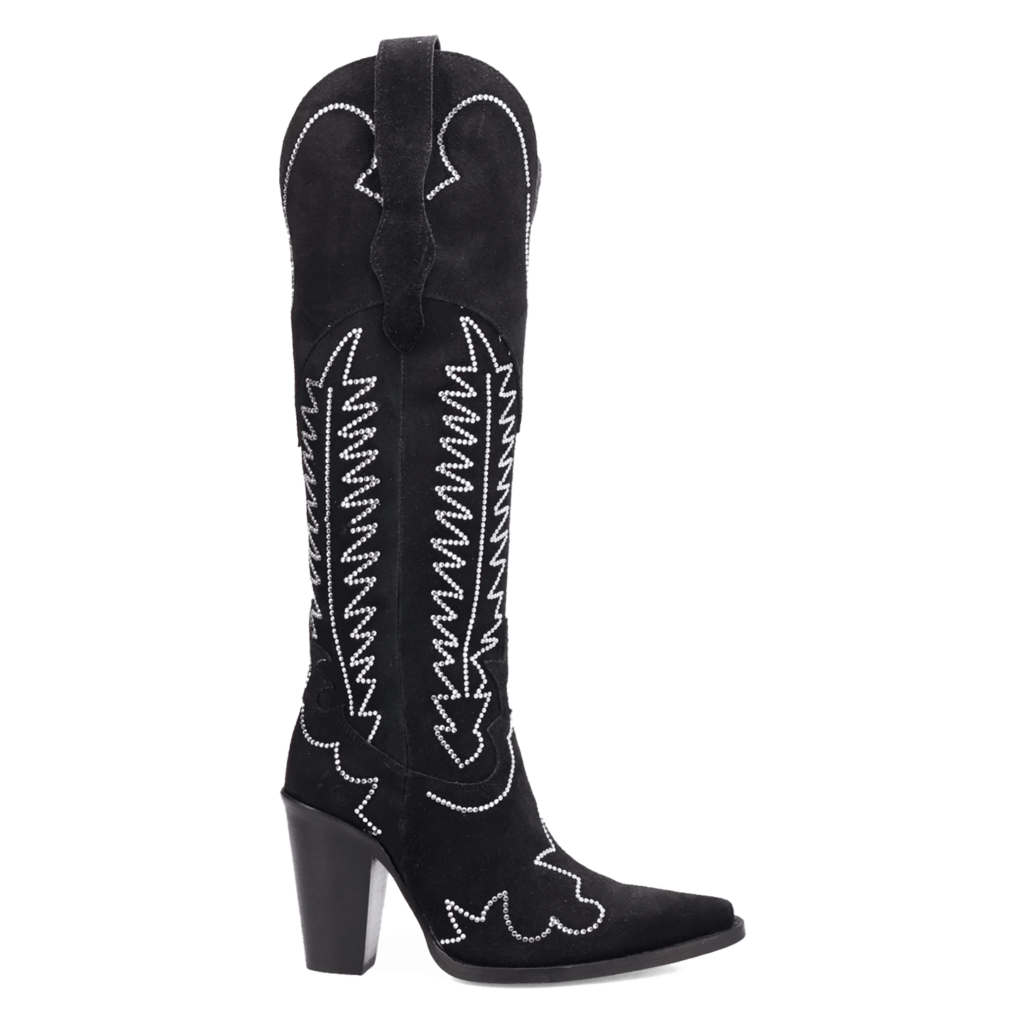 Women's Dingo Double Take Suede Leather Boot - Black - DI2382-BK